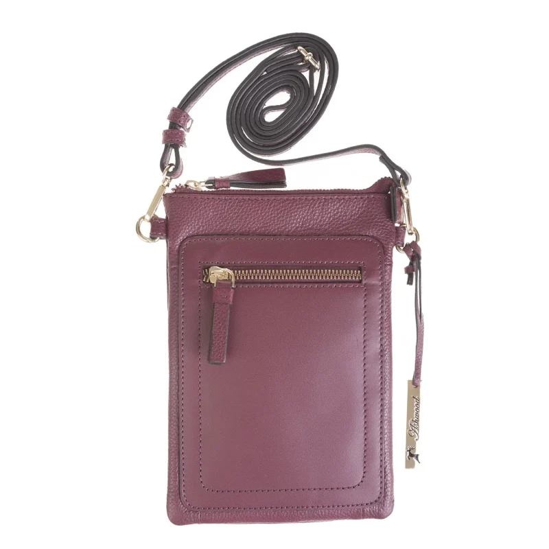 slim wine crossover bag