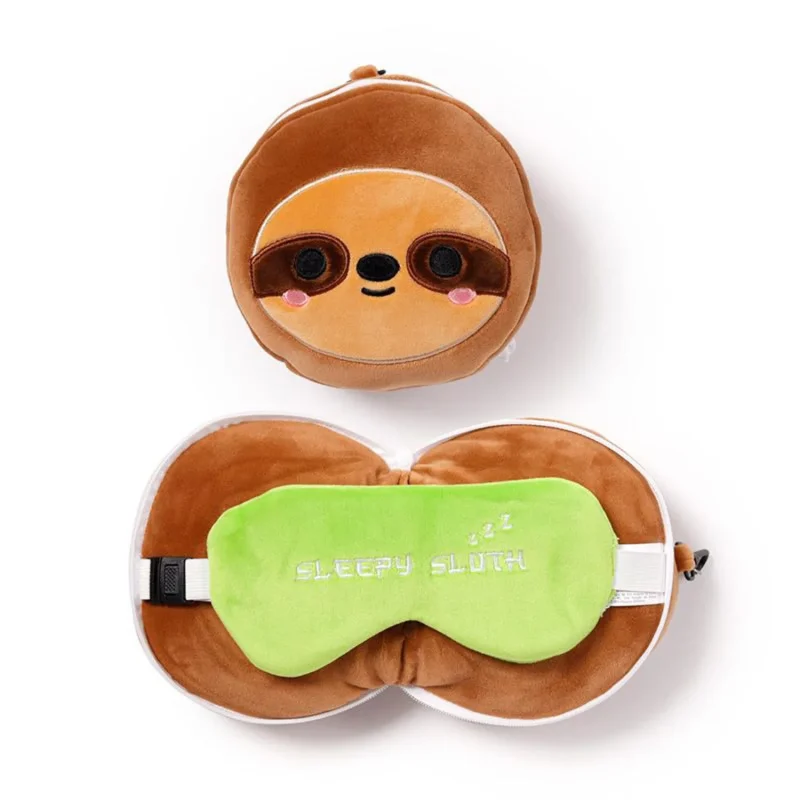 sloth plush eye mask pillow for sleep