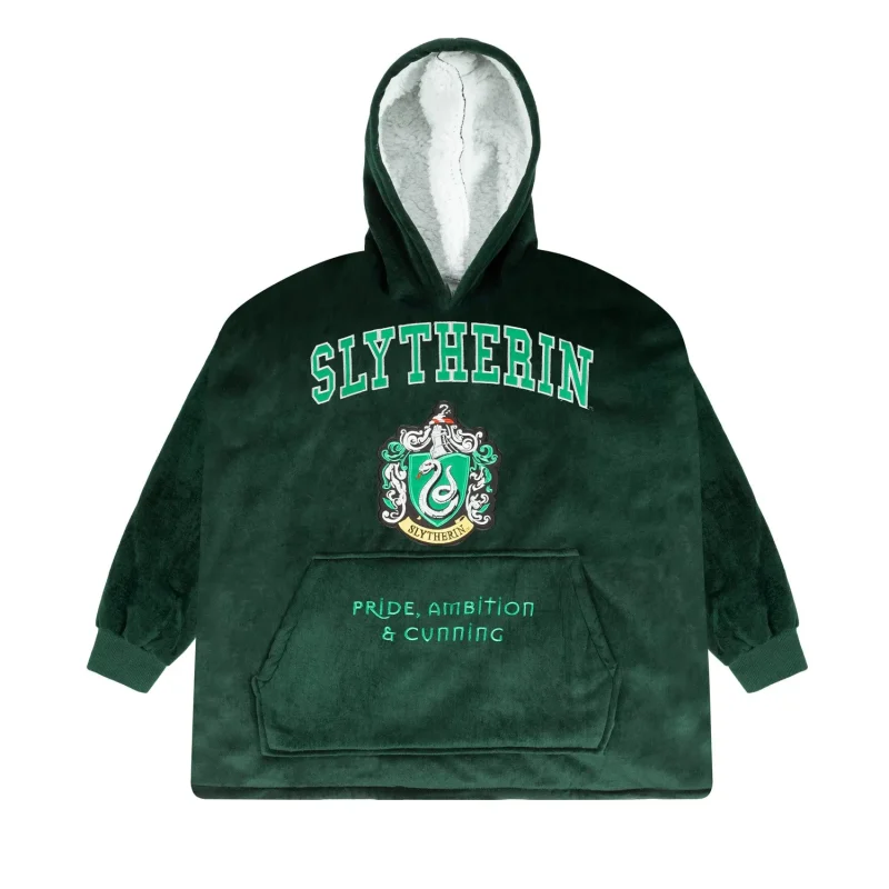 slytherin adult hoodie blanket