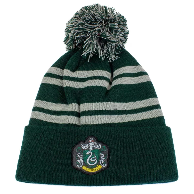 slytherin chunky knit beanie for adults