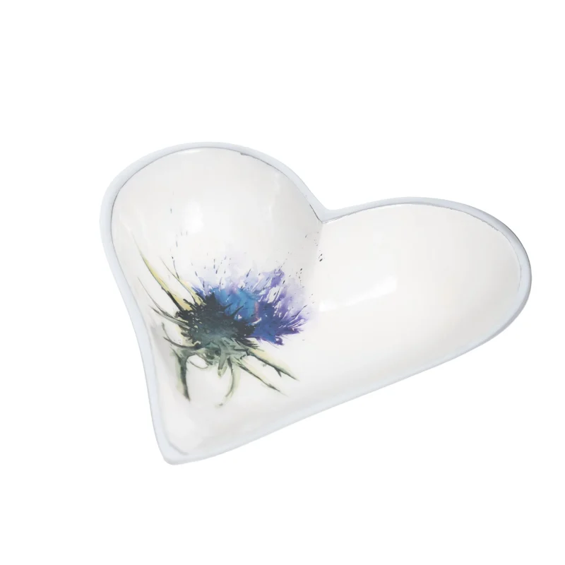 small 11cm thistle heart dish