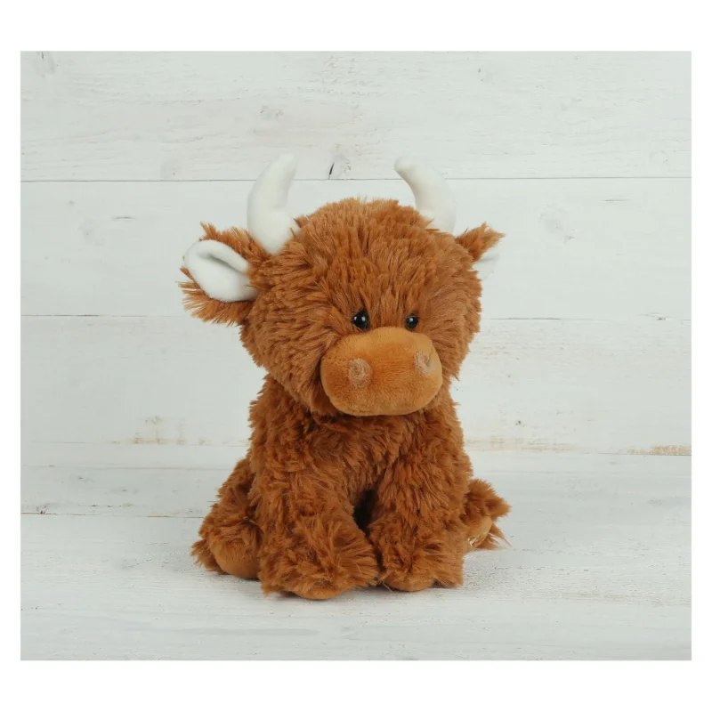 small brown highland cow figurine