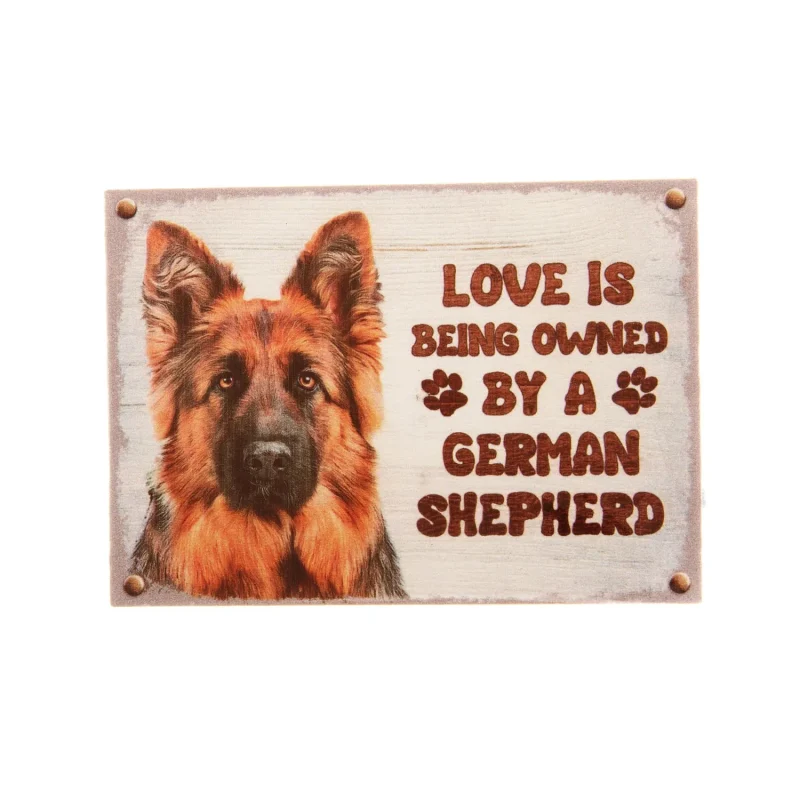 small german shepherd longhair fridge magnet