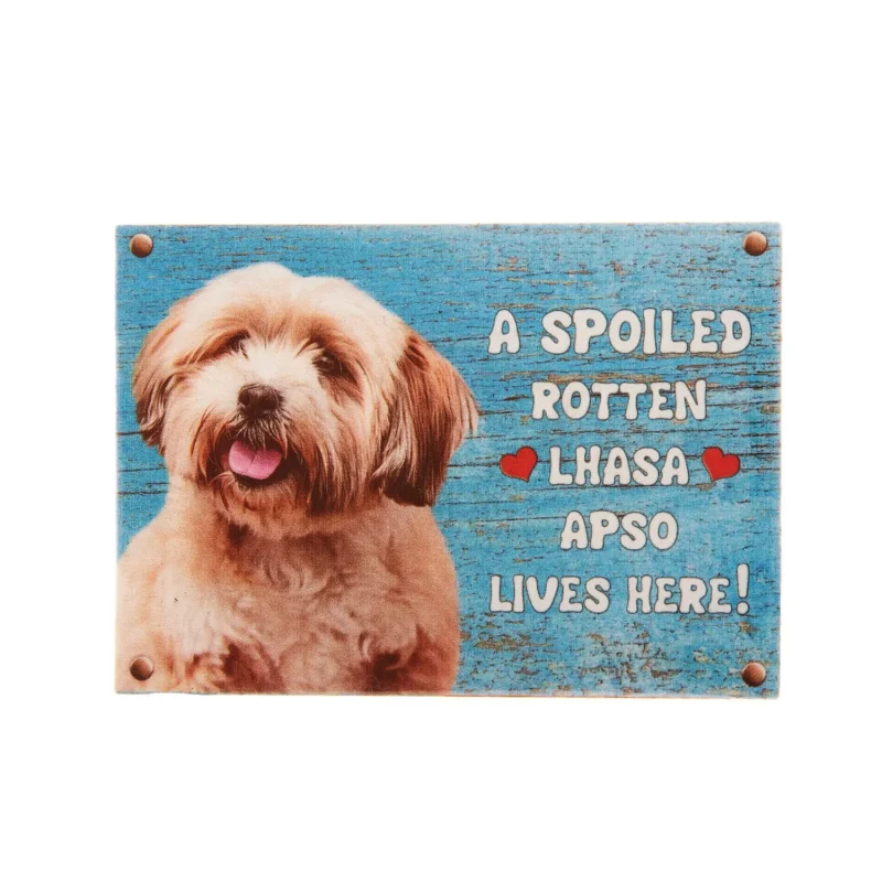 small lhasa apso pet fridge magnet