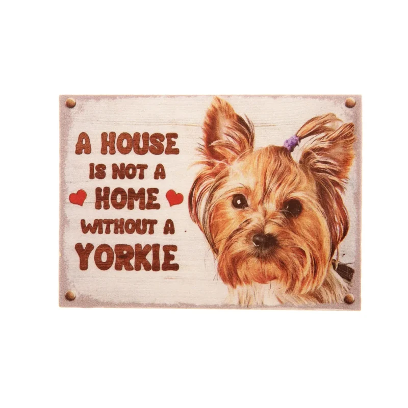 small yorkie pet fridge magnet