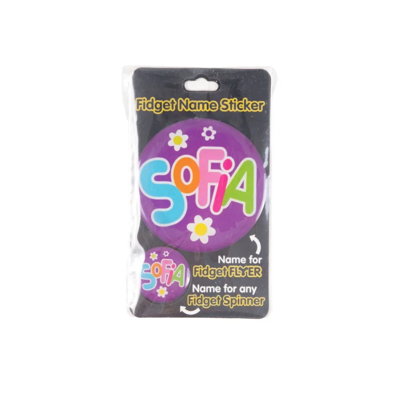 sofia fidget flyer name stickers