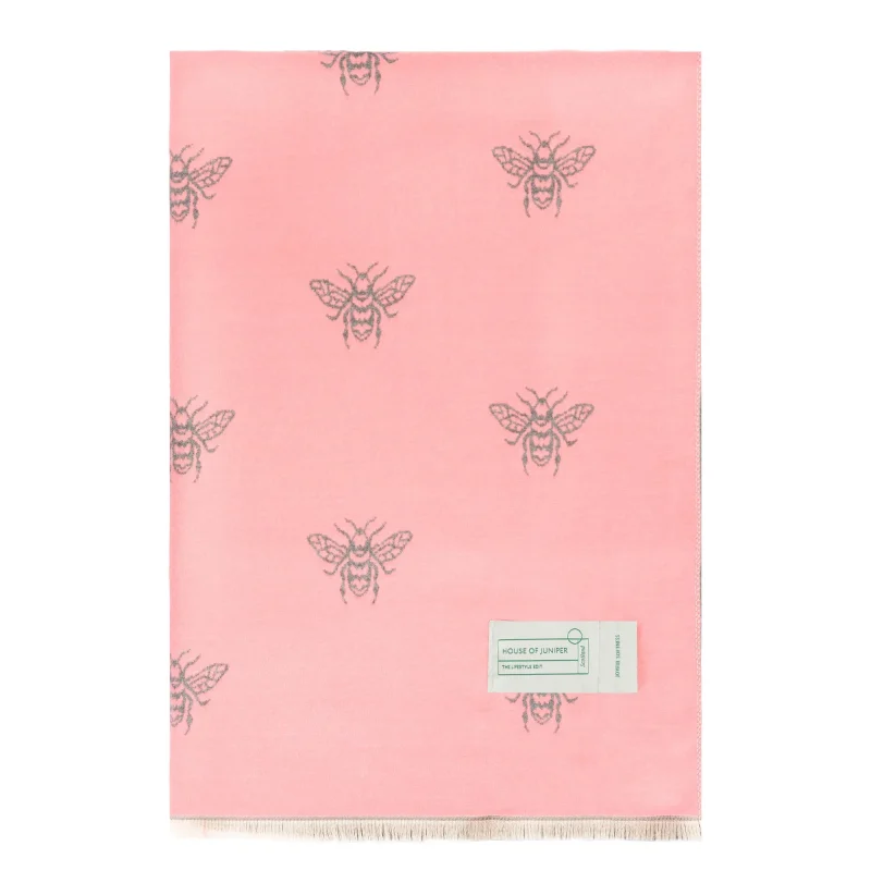 soft dusky pink stole scarf new bee