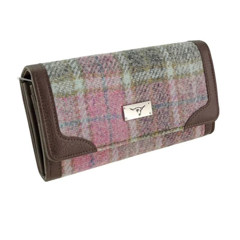 soft pink harris tweed purse bute buchanan