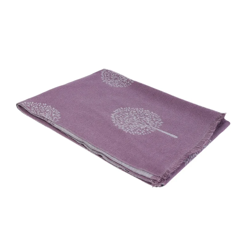 soft purple tree of life scarf