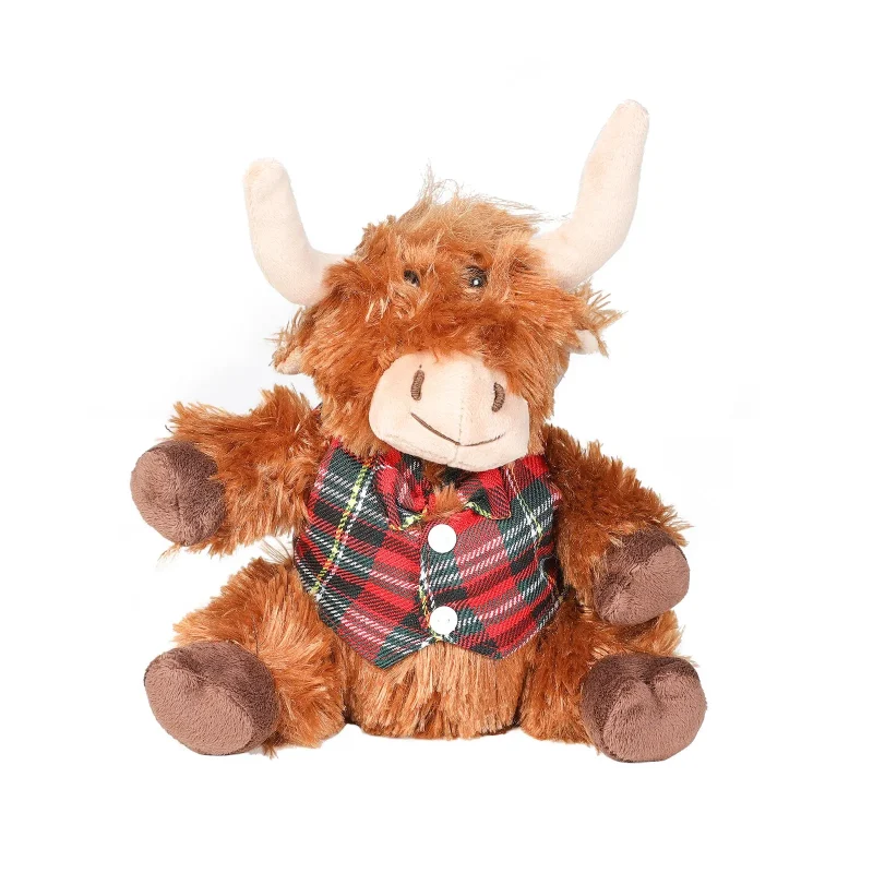 soft scotland highland cow plush toy