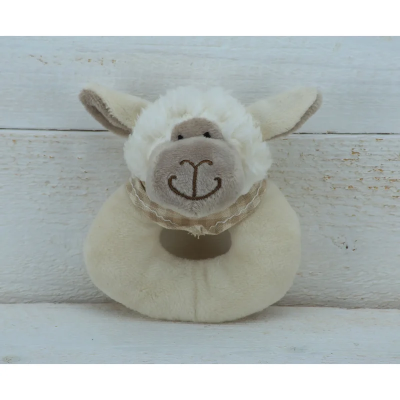 soft sheep baby rattle