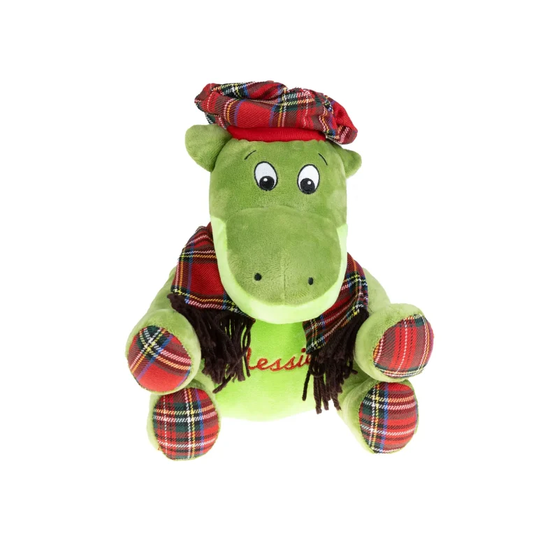 soft tartan nessie plush toy 25cm