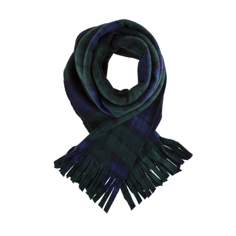 soft touch black watch tartan scarf