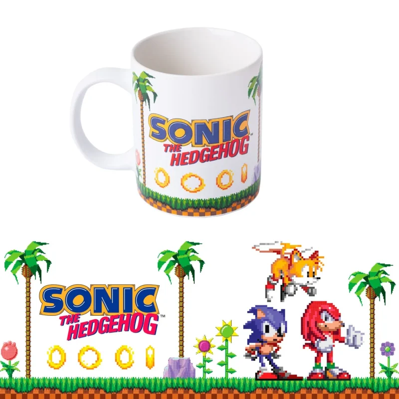 sonic retro ceramic coffee mug