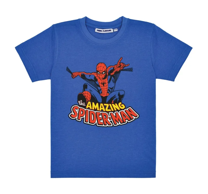 spider man ocean blue t shirt