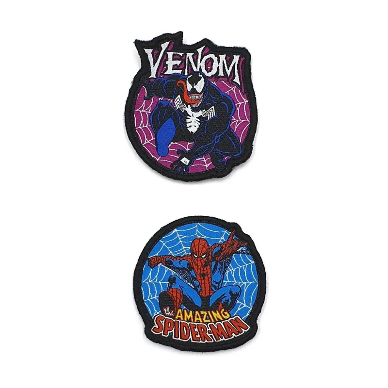 spiderman hero villain badgeables