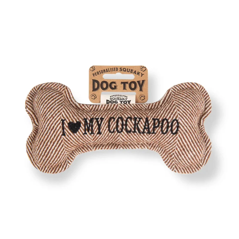 squeaky bone dog toy for cockapoos i love my dog