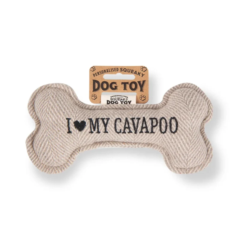 squeaky bone toy for cavapoo dogs