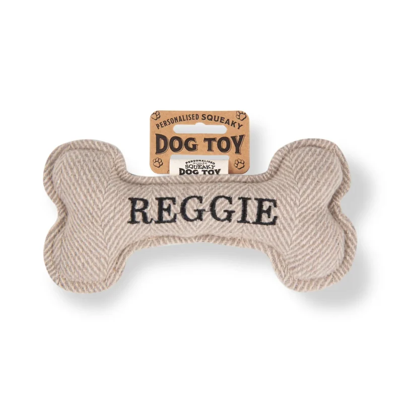 squeaky dog bone toy reggie