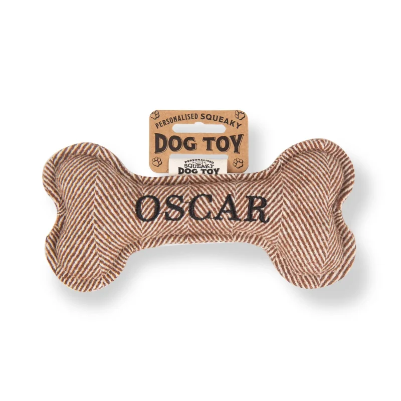 squeaky oscar bone dog toy