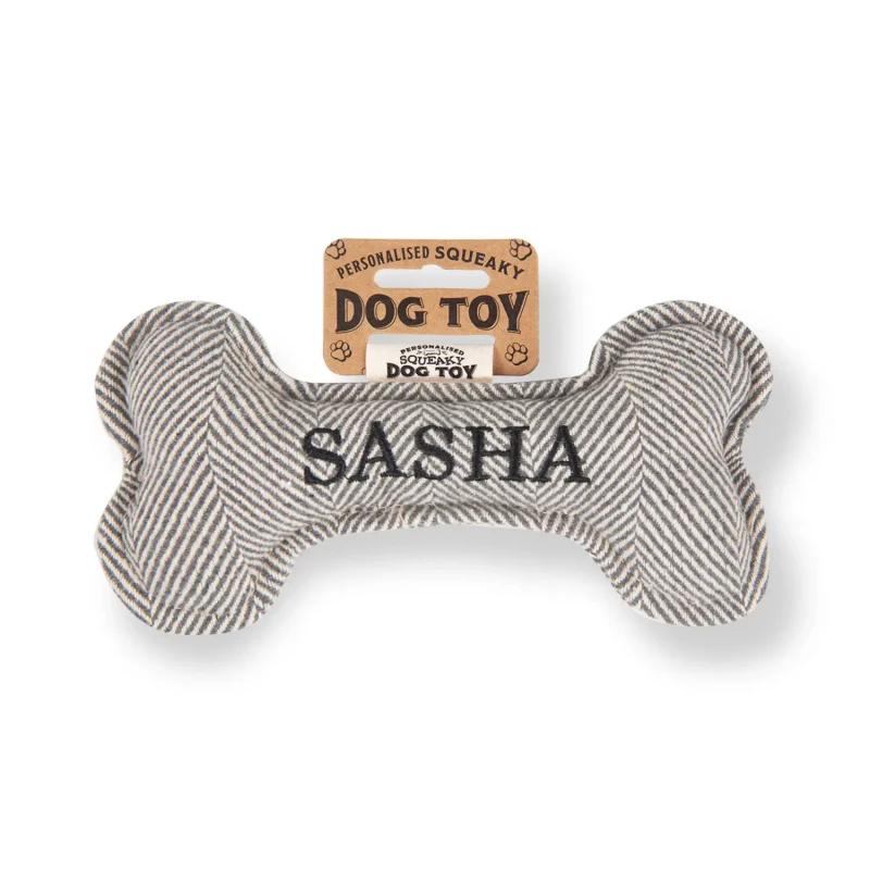 squeaky sasha bone dog toy