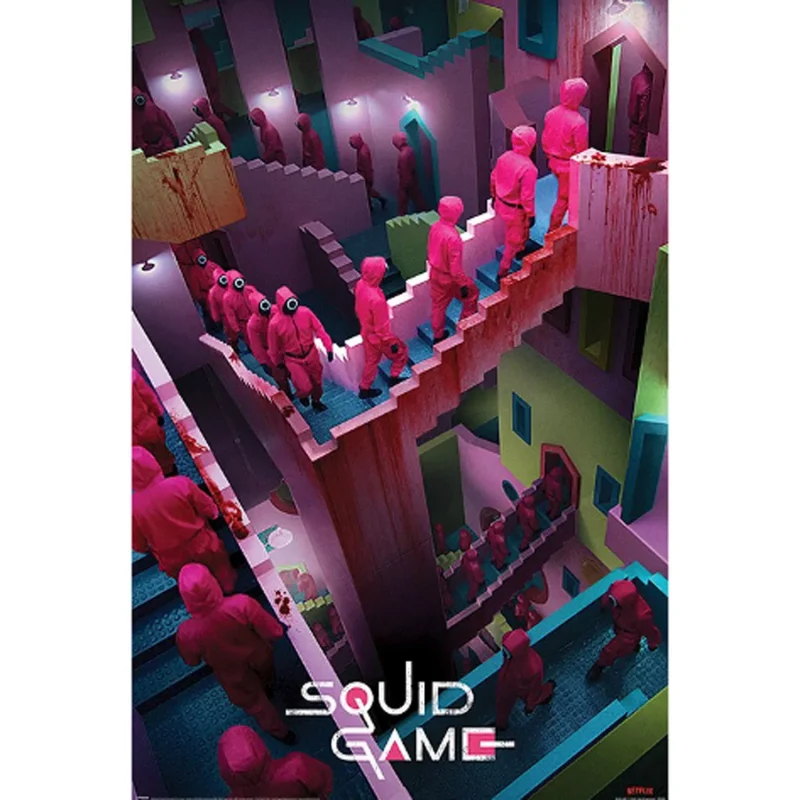 squid game stair challenge maxi poster