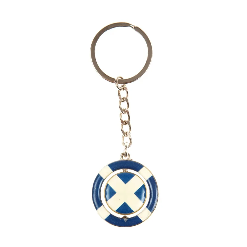 st andrews round spinner keyring