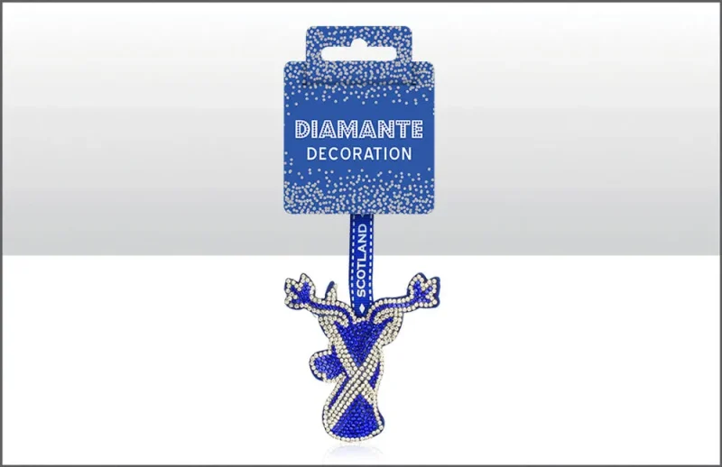 stag diamante saltire decoration