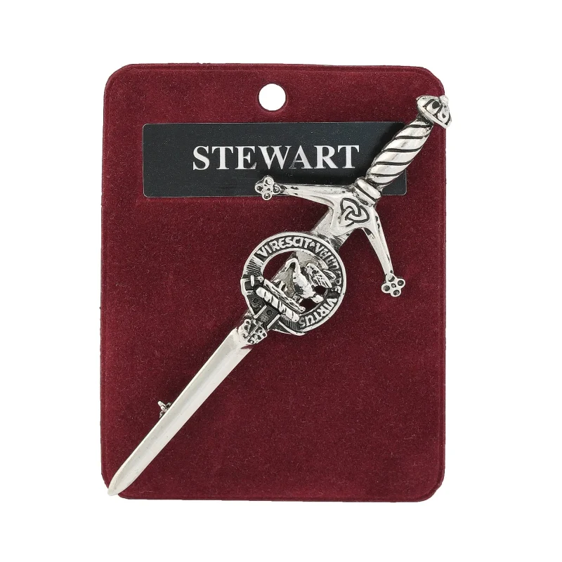 stewart art pewter kilt pin