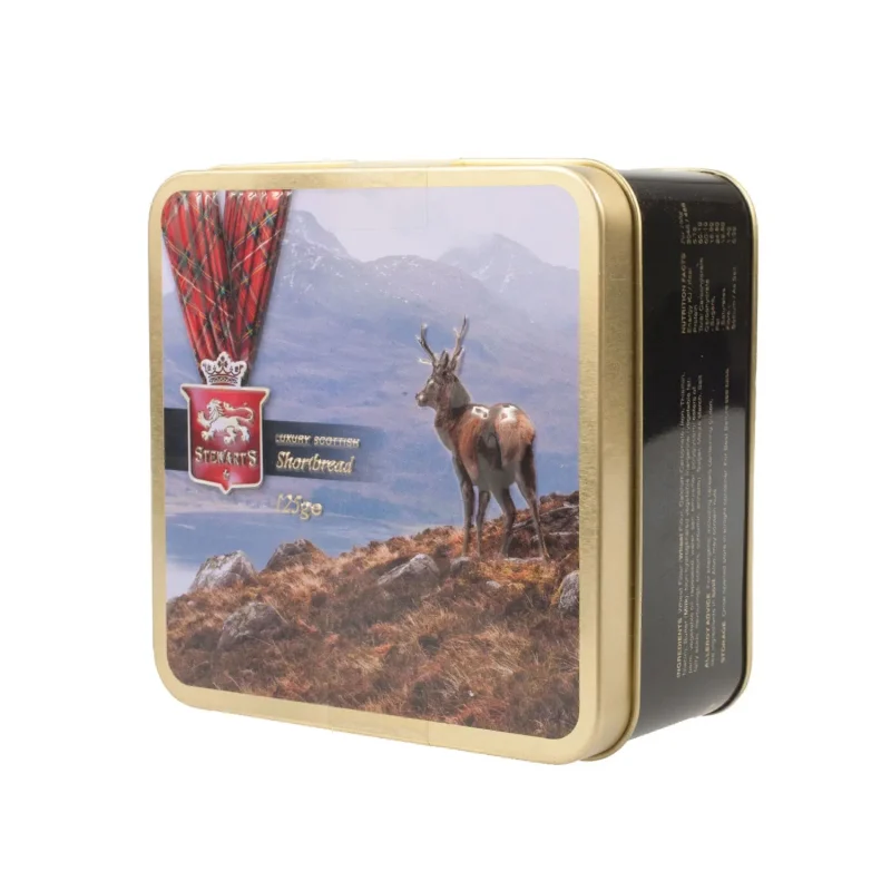 stewart s luxury stag tin shortbread 125g