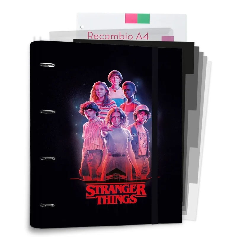 stranger things 4 ring premium binder