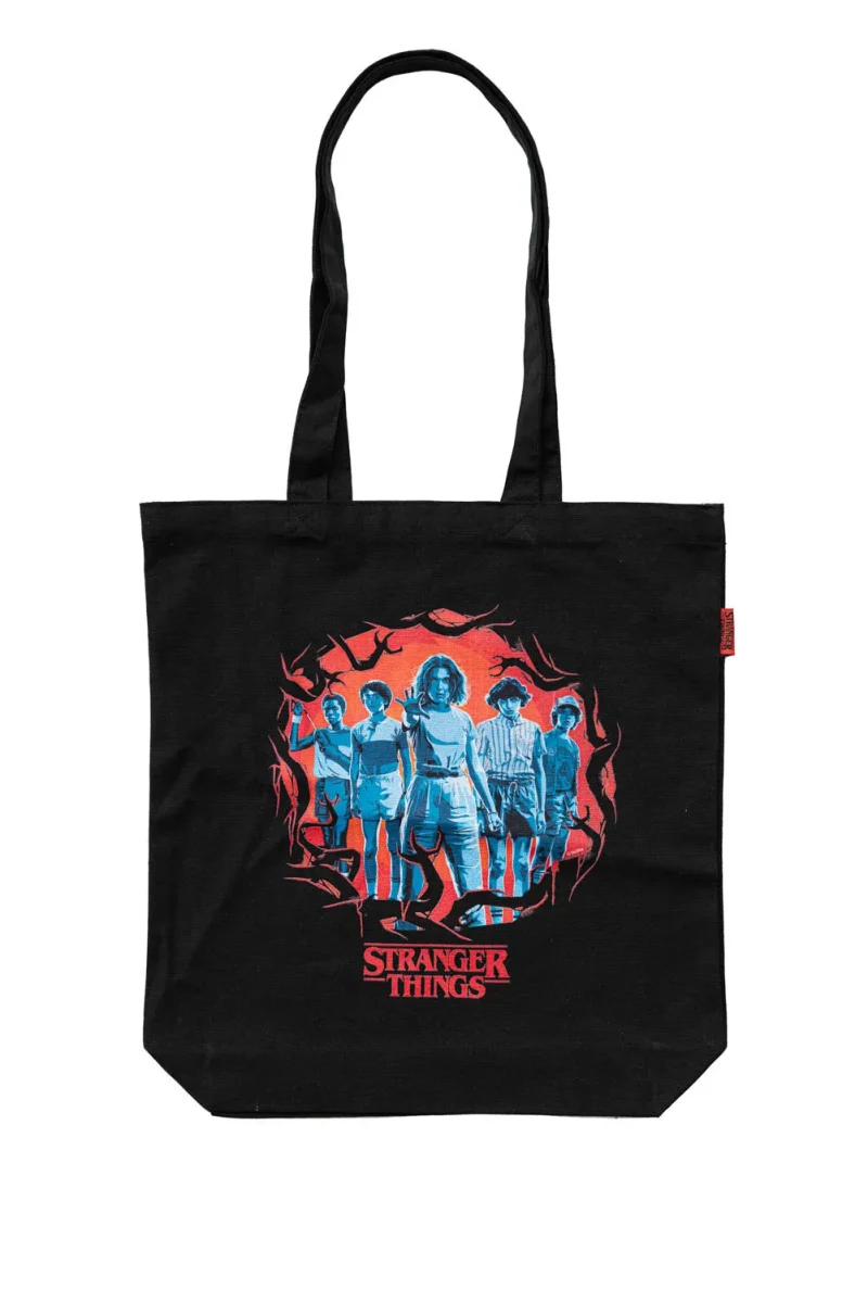 stranger things character tote bag