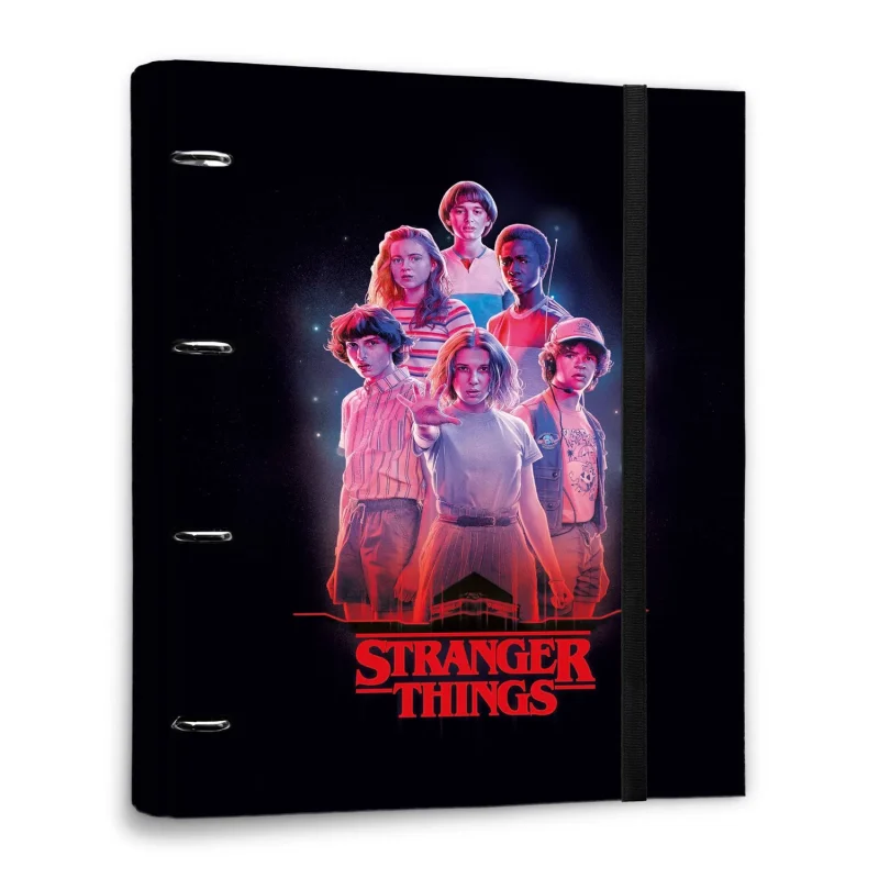 stranger things premium 4 ring binder