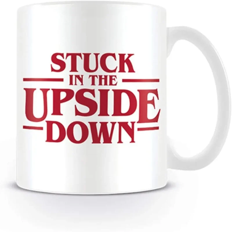 stranger things upside down mug stuck in the upside down