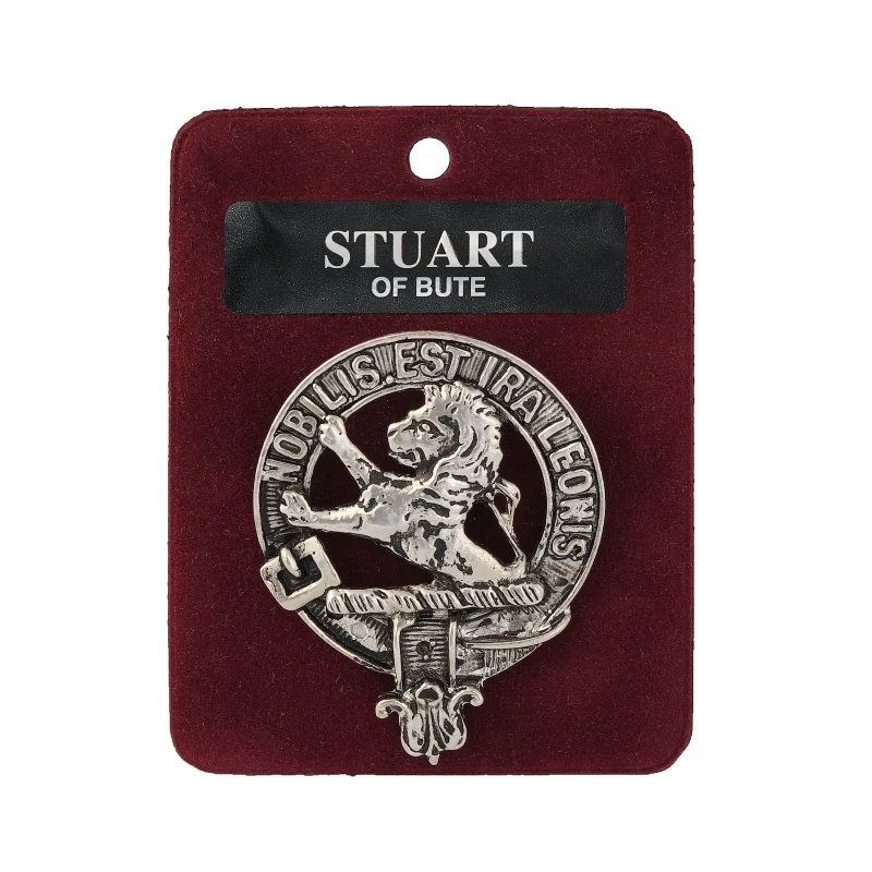 stuart of bute clan badge art pewter