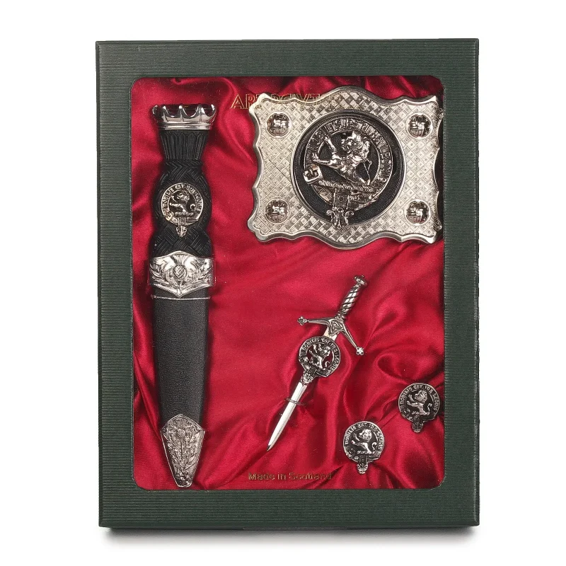 stuart of bute clan gift set sporran belt buckle cufflinks