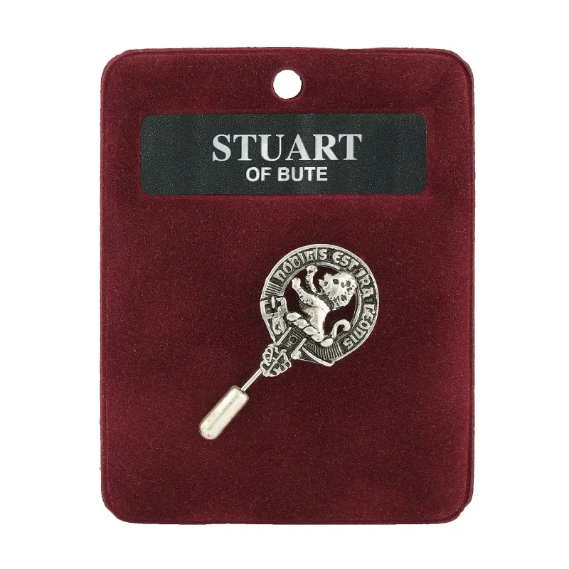 stuart of bute pewter lapel pin