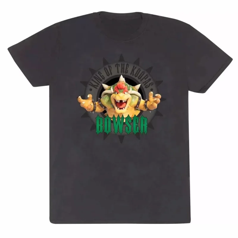 super mario bros bowser graphic tee