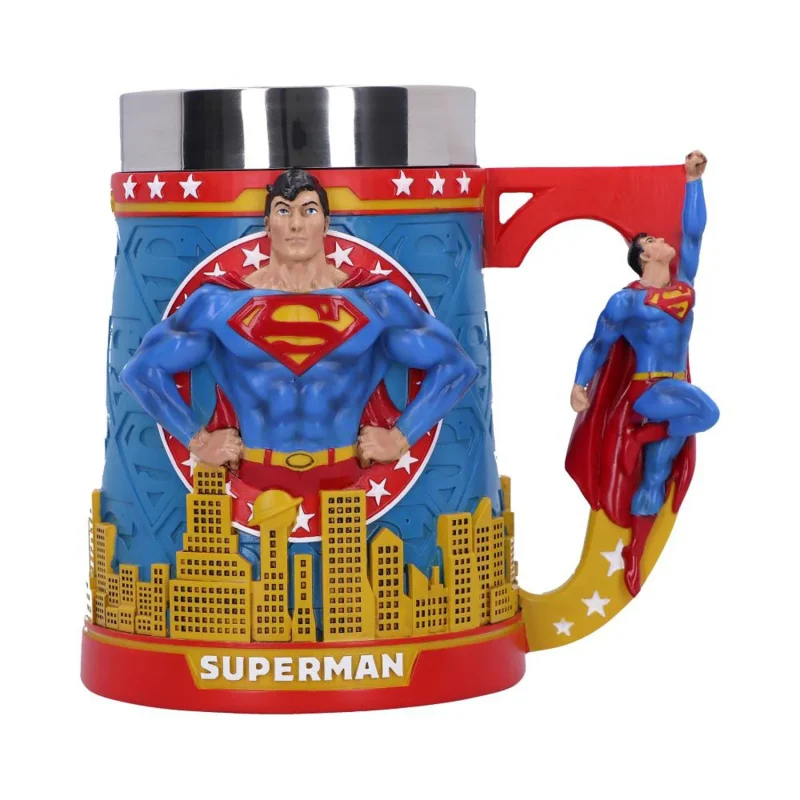 superman man of steel 15 5cm tankard