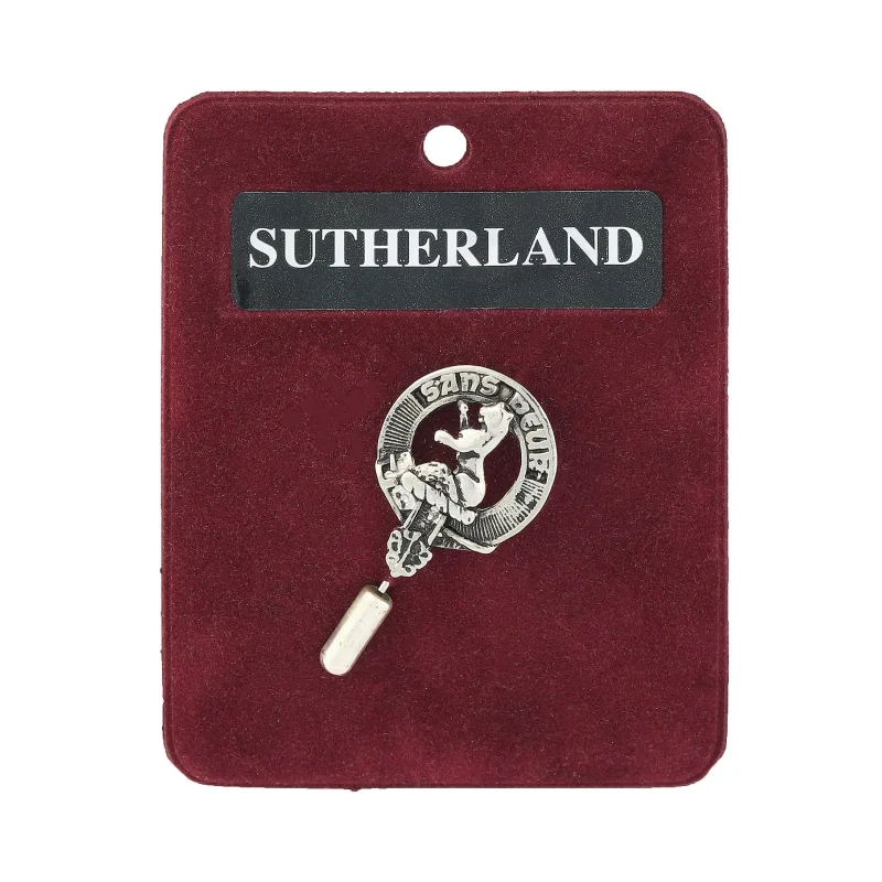 sutherland art pewter lapel pin