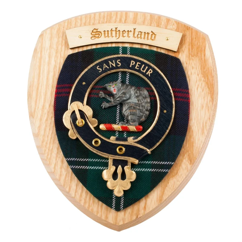 sutherland clan wall plaque