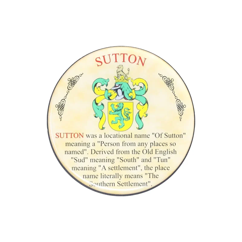 sutton heraldic coaster durable stoneware