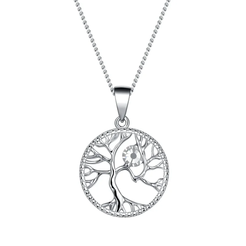 swarovski tree of life birthstone pendant necklace