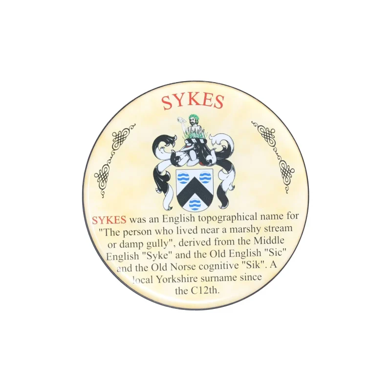 sykes heraldic coaster set