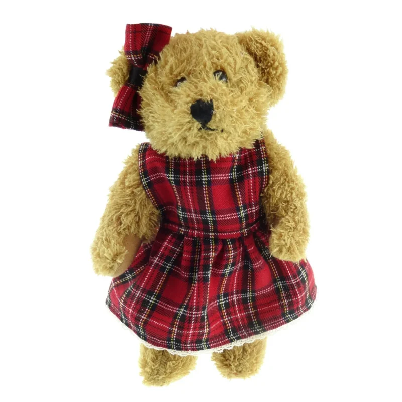 tartan bear adorable girl teddy