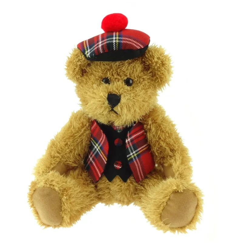 tartan bear plush toy