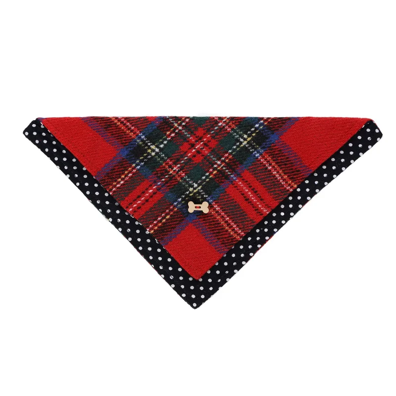 tartan dog bandana for stylish pups