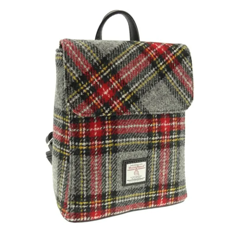 tartan grey red backpack tummel collection