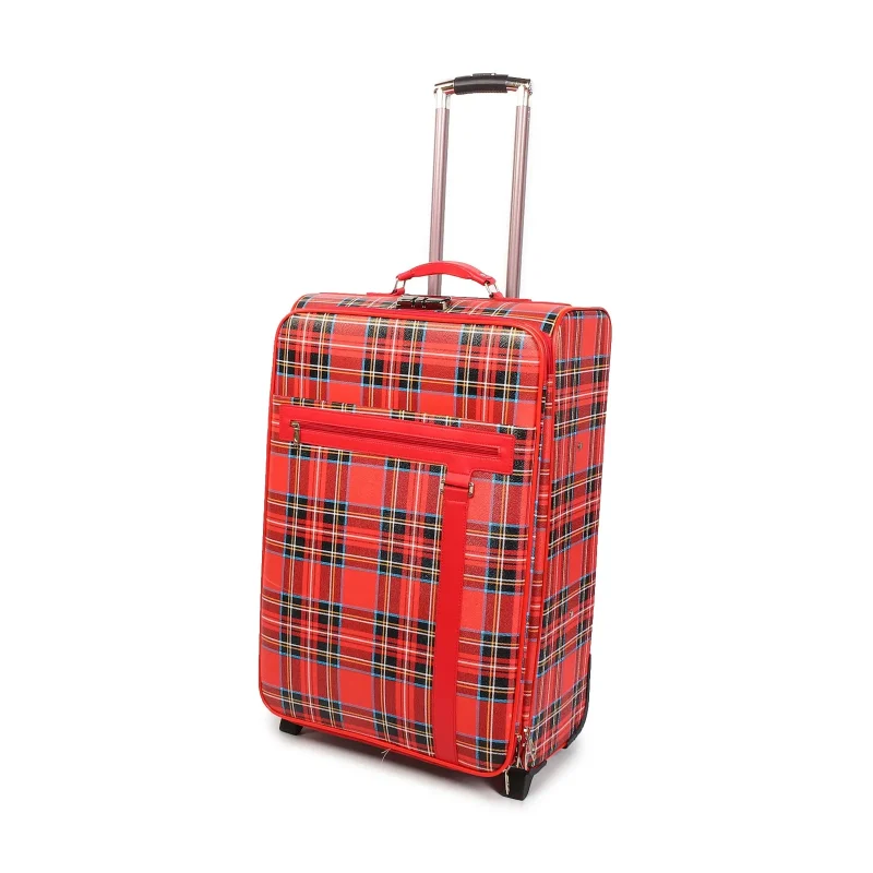 tartan luggage suitcase bag