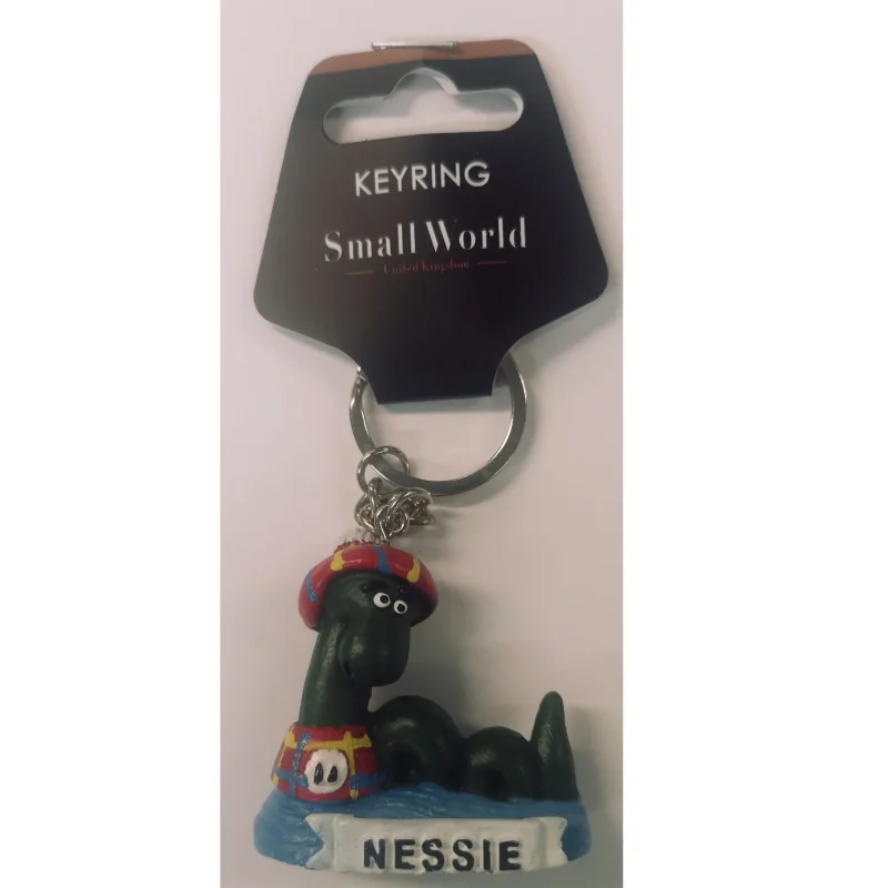 tartan nessie keyring scottish charm